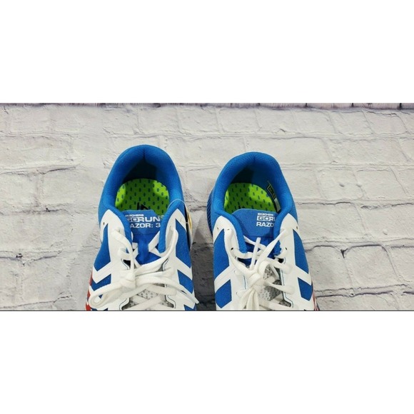 Skechers Gorun Razor 3 Speed Hyper Burst Blue Red Running Shoes MENS SIZE 6 main image 5